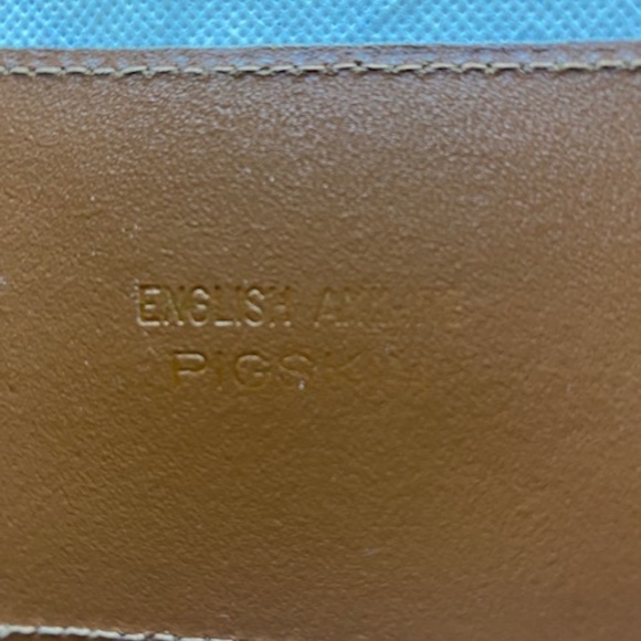 Ann Taylor English Aniline Pigskin Full Grain Leather Belt - SMALL main image 8